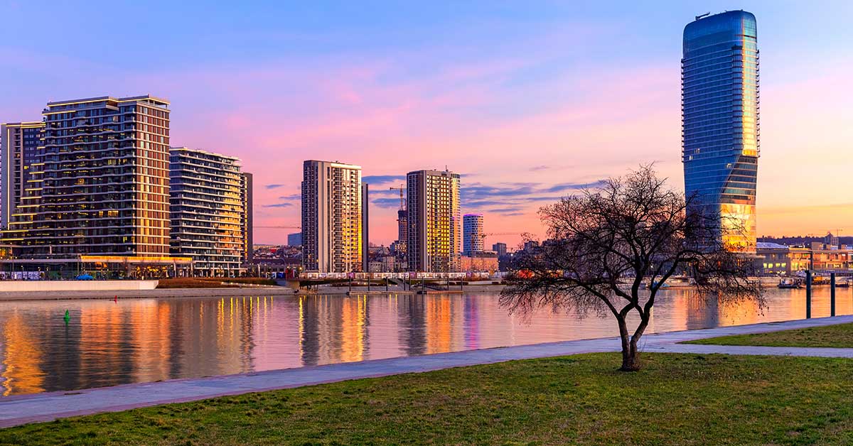 Pogled na stambeni kompleks u Beogradu
